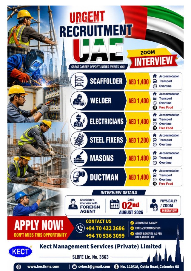 Urgent UAE Opportunities