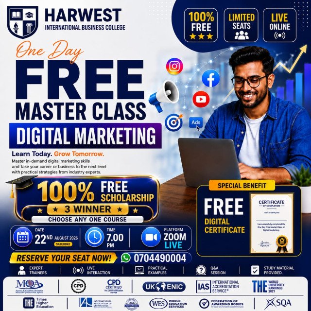 🎓 𝐅𝐑𝐄𝐄 𝐎𝐍𝐄 𝐃𝐀𝐘 𝐃𝐈𝐆𝐈𝐓𝐀𝐋 𝐌𝐀𝐑𝐊𝐄𝐓𝐈𝐍𝐆 𝐌𝐀𝐒𝐓𝐄𝐑 𝐂𝐋𝐀𝐒𝐒