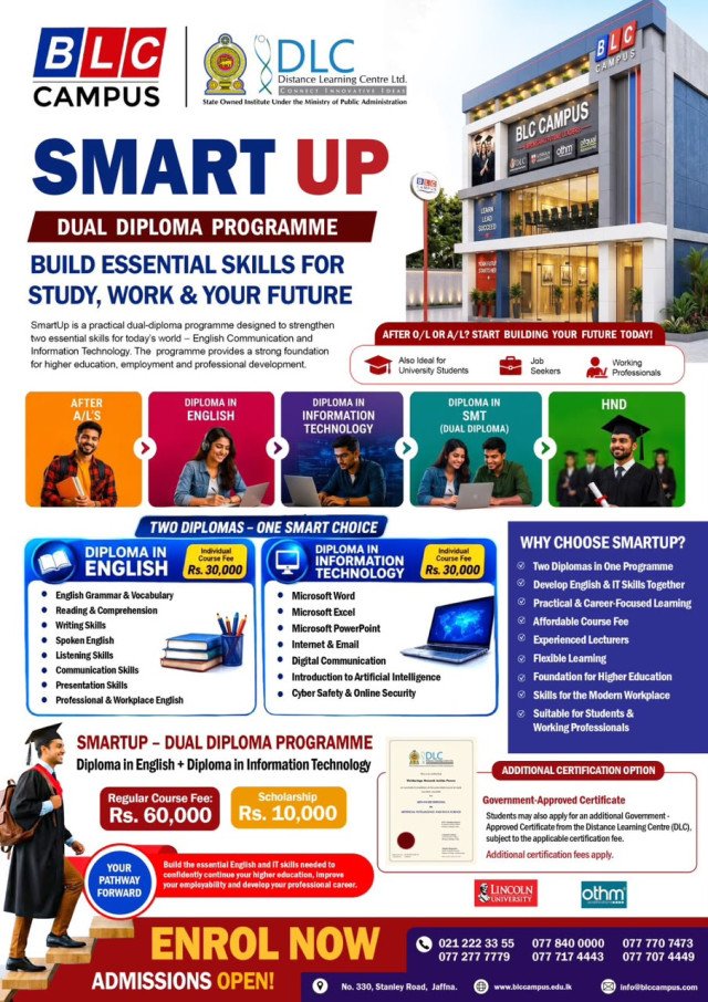 Two Diplomas. One Smart Choice!